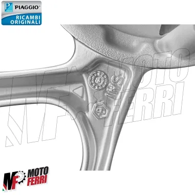 MF4624 Cerchio Posteriore Grigio Originale Piaggio Medley 125 150 mod 2020/2024