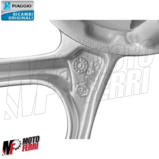 MF4624 Cerchio Posteriore Grigio Originale Piaggio Medley 125 150 mod 2020/2024