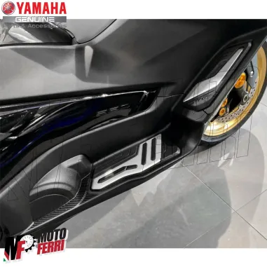 MF3027 Coppia pedane poggiapiedi Yamaha TMax 560 da 2022 a 2025 Alluminio Grigio