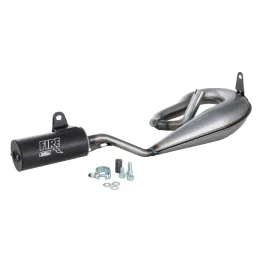 Marmitta Giannelli Fire Serpentone Piaggio 50 CIAO PX FL con Silenziatore Nero