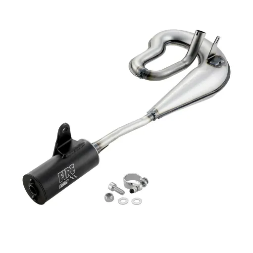 Marmitta Piaggio SI 50 Mix Giannelli Fire Vintage Serpentone Silenziatore Nero