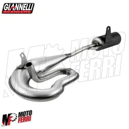 Marmitta Piaggio SI 50 Mix Giannelli Fire Vintage Serpentone Silenziatore Nero 2