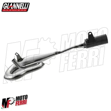 Marmitta Piaggio SI 50 Mix Giannelli Fire Vintage Serpentone Silenziatore Nero