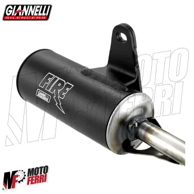 Marmitta Piaggio SI 50 Mix Giannelli Fire Vintage Serpentone Silenziatore Nero