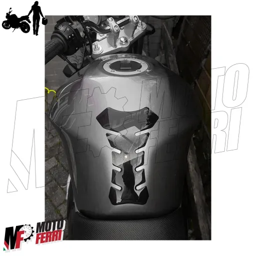 MF1617 Adesivo protezione paraserbatoio nero logo Suzuki grigio 19x13cm