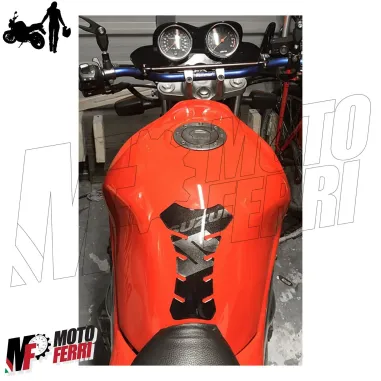 MF1617 Adesivo protezione paraserbatoio nero logo Suzuki grigio 19x13cm
