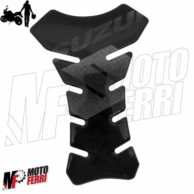 MF1617 Adesivo protezione paraserbatoio nero logo Suzuki grigio 19x13cm