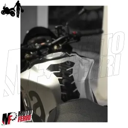 MF1620 Adesivo Protezione Paraserbatoio Nero logo Aprilia Grigio 19 x 13 Cm 2