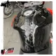 MF1620 Adesivo Protezione Paraserbatoio Nero logo Aprilia Grigio 19 x 13 Cm