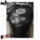 MF1896 Adesivo protezione paraserbatoio nero logo Kawasaki grigio 19 x 13 cm