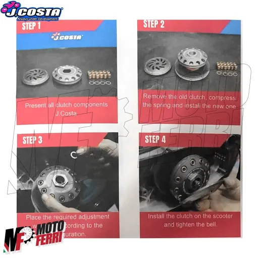 MF4553 Kit Frizione + Campana J.Costa Clutch XRP per Minarelli Aerox F12 Booster