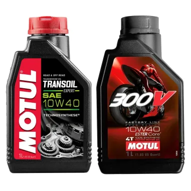 MF1819 Olio Motul Transoil Expert + 300V Motore 10W40 Moto 4T