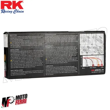 MF4634 Catena Trasmissione Moto RK Passo 525 XSO Gold 120 Maglie con RX-Ring