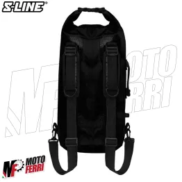 MF4638 - Zaino S-Line Impermeabile 25Lt Nero per Moto Scooter Cross Enduro 2
