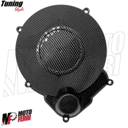 MF4645 Coperchio Carter Volano Carbon Look + Guarnizione per Mot Minarelli AM6 2