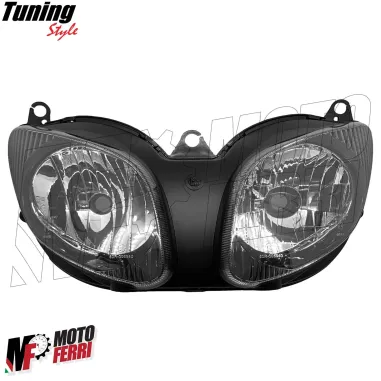 MF4649 Fanale Faro Anteriore Fondo Nero per Yamaha TMax 500 dal 2001 al 2007