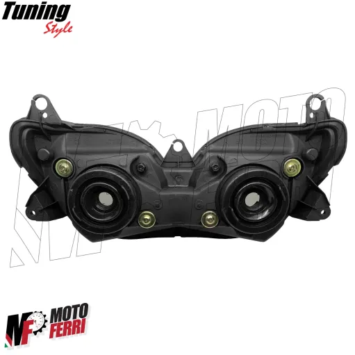 MF4649 Fanale Faro Anteriore Fondo Nero per Yamaha TMax 500 dal 2001 al 2007