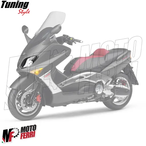 MF4649 Fanale Faro Anteriore Fondo Nero per Yamaha TMax 500 dal 2001 al 2007