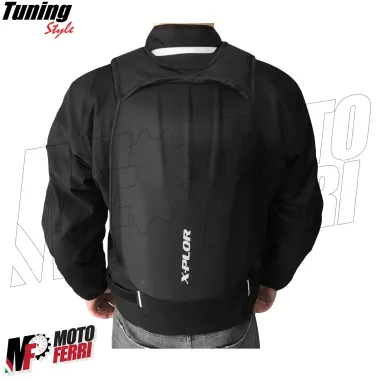 MF2428 Zaino Moto Scooter Rigido X-Plor 18L Anti-urto Tasche + Porta PC 15"