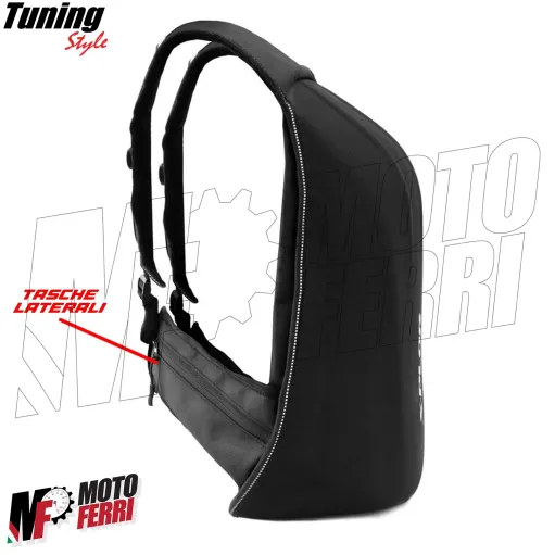 MF2428 Zaino Moto Scooter Rigido X-Plor 18L Anti-urto Tasche + Porta PC 15"