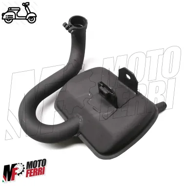MARMITTA SCARICO NERA PIAGGIO VESPA 125 150 PX ARCOBALENO PRIMA SERIE MILLENIUM