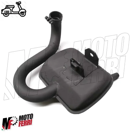MARMITTA SCARICO NERA PIAGGIO VESPA 125 150 PX ARCOBALENO PRIMA SERIE MILLENIUM