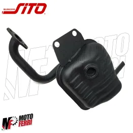 Marmitta Scarico Sito 0220 Piaggio APE 50 TM P FL FL2 FL3 RST MIX EUROPA Nera 2