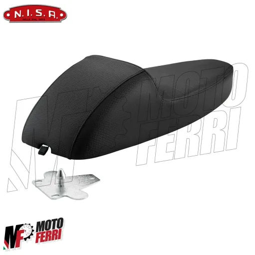 MF0018 - SELLA SPORT NERA ABS SKAI CORSA CON LEVETTA VESPA 125 150 200 PX PE