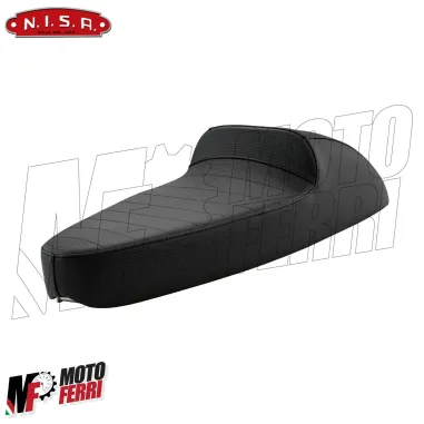 MF0018 - SELLA SPORT NERA ABS SKAI CORSA CON LEVETTA VESPA 125 150 200 PX PE