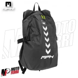 MF4661 Zaino MPH 18L Impermeabile Porta Casco + Tasca Porta PC Moto Scooter 2