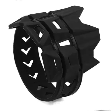 MF4665 Protezione Scarico Marmitta Terminale Nero Universale Cross Enduro 2T 4T