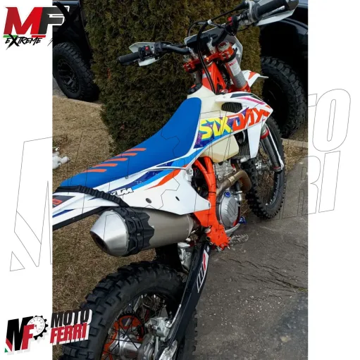 MF4665 Protezione Scarico Marmitta Terminale Nero Universale Cross Enduro 2T 4T