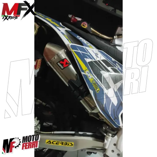 MF4665 Protezione Scarico Marmitta Terminale Nero Universale Cross Enduro 2T 4T
