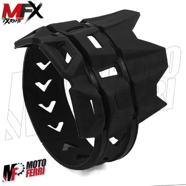 MF4665 Protezione Scarico Marmitta Terminale Nero Universale Cross Enduro 2T 4T