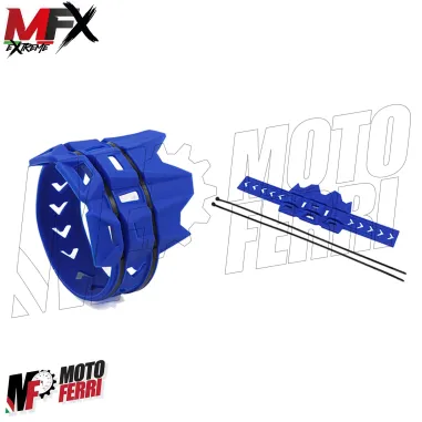 MF4665 Protezione Scarico Marmitta Terminale Blu Universale Cross Enduro 2T 4T