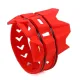 MF4665 Protezione Scarico Marmitta Terminale Rosso Universale Cross Enduro 2T 4T