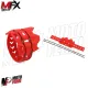 MF4665 Protezione Scarico Marmitta Terminale Rosso Universale Cross Enduro 2T 4T