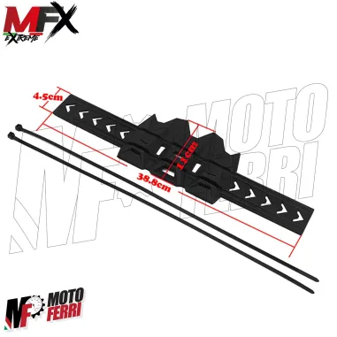 MF4665 Protezione Scarico Marmitta Terminale Rosso Universale Cross Enduro 2T 4T