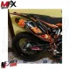MF4665 Protezione Scarico Marmitta Terminale Arancione Universale Cross Enduro