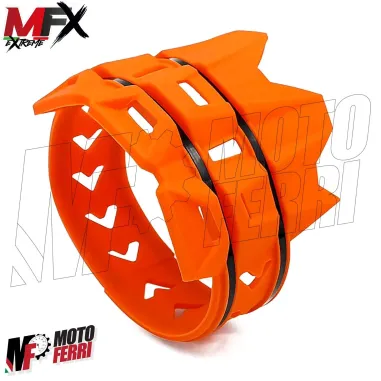 MF4665 Protezione Scarico Marmitta Terminale Arancione Universale Cross Enduro