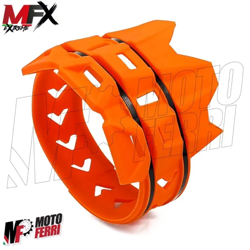 MF4665 Protezione Scarico Marmitta Terminale Arancione Universale Cross Enduro