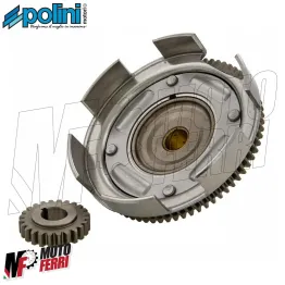 MF0034 CAMPANA FRIZIONE POLINI 24 72 DENTI DRITTI VESPA SPECIAL R L 75 90 130 2