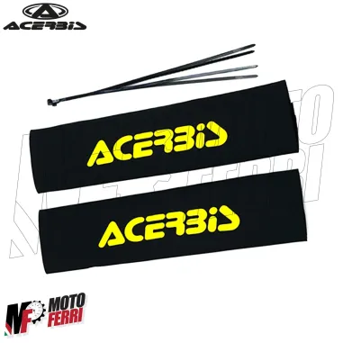 MF4671 Soffietti Calze Forcella Acerbis Neoprene Nero Giallo Moto Cross Enduro