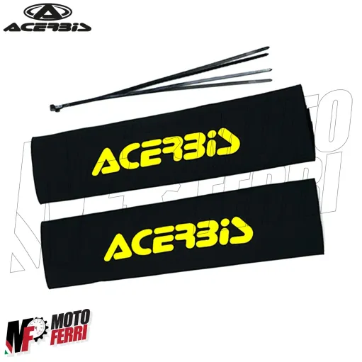 MF4671 Soffietti Calze Forcella Acerbis Neoprene Nero Giallo Moto Cross Enduro