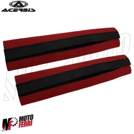 MF4671 Soffietti Calze Forcella Acerbis in Neoprene Rosso Moto Cross Enduro 2