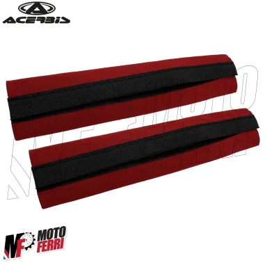 MF4671 Soffietti Calze Forcella Acerbis in Neoprene Rosso Moto Cross Enduro