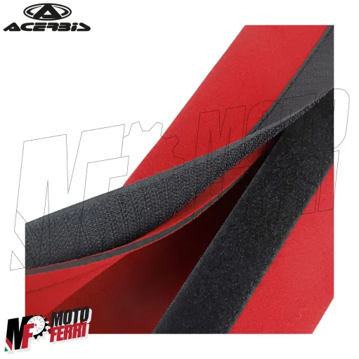 MF4671 Soffietti Calze Forcella Acerbis in Neoprene Rosso Moto Cross Enduro