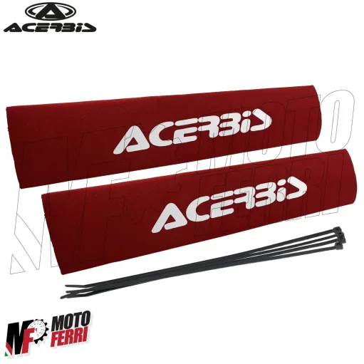 MF4671 Soffietti Calze Forcella Acerbis in Neoprene Rosso Moto Cross Enduro
