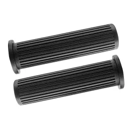 MF0043 - COPPIA MANOPOLE NERE IN GOMMA VESPA PX 125 150 200 ARCOBALENO T5 PK S