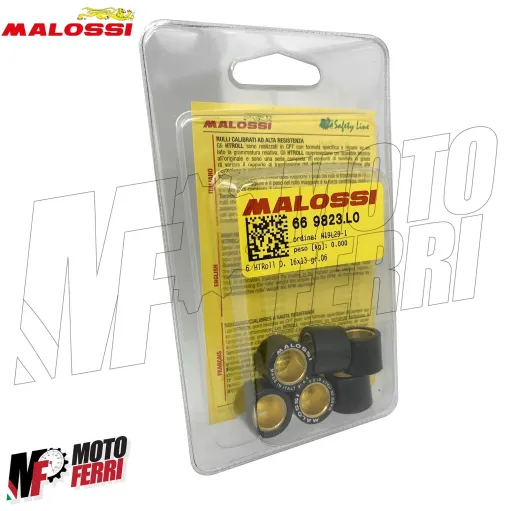 MF1628 Rulli Massette Variatore Malossi 16X13 Grammi 6 per Scooter 50 cc